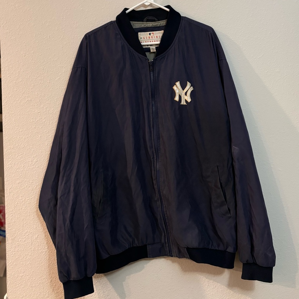 Vintage NY Yankees Navy Bomber Jacket
